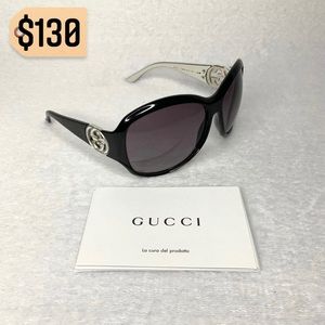 ✨✨✨✨SOLD✨✨✨✨ Gucci Authentic Oversized GG Mirror Logo GG3139/S Black Sunglasses